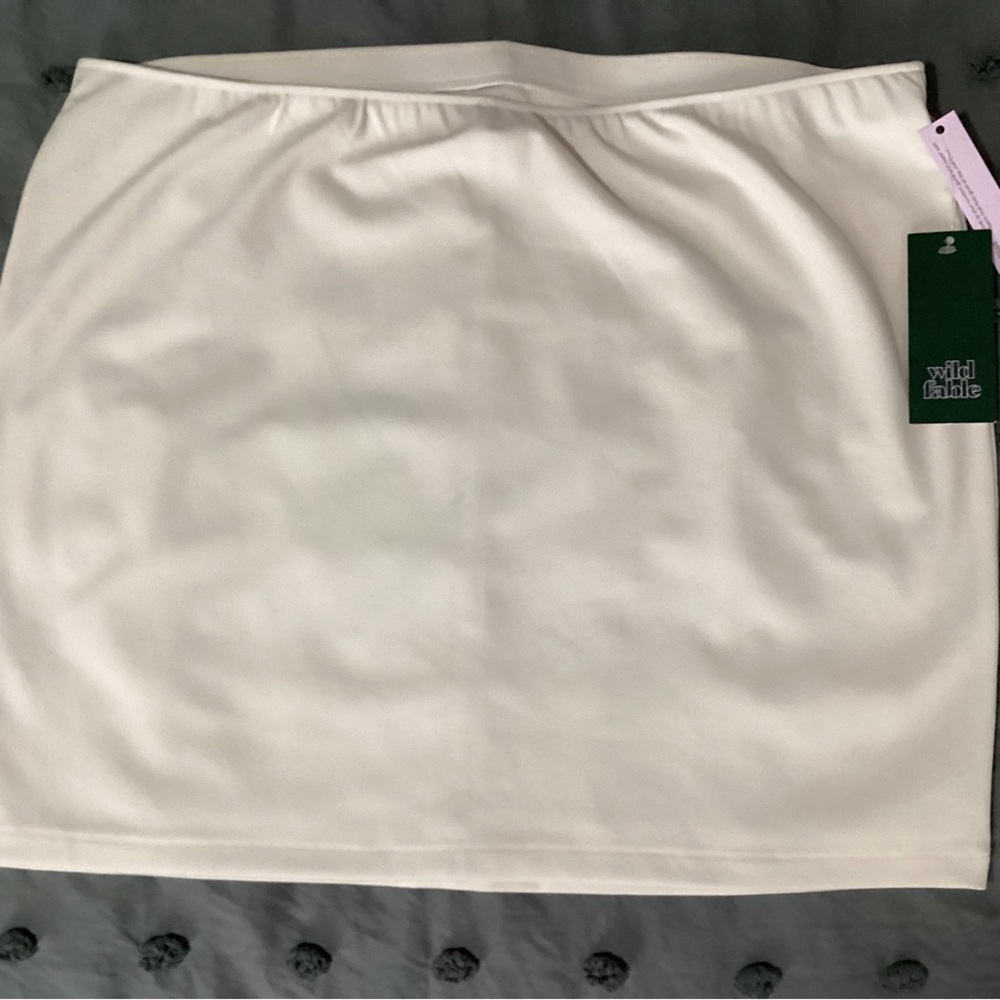 Wild Fable White Mini Skirt